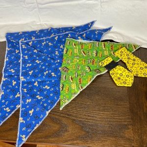 Handcrafted Handmade Hand Sewn Handkerchief and Ties for Small Dogs / Cats
